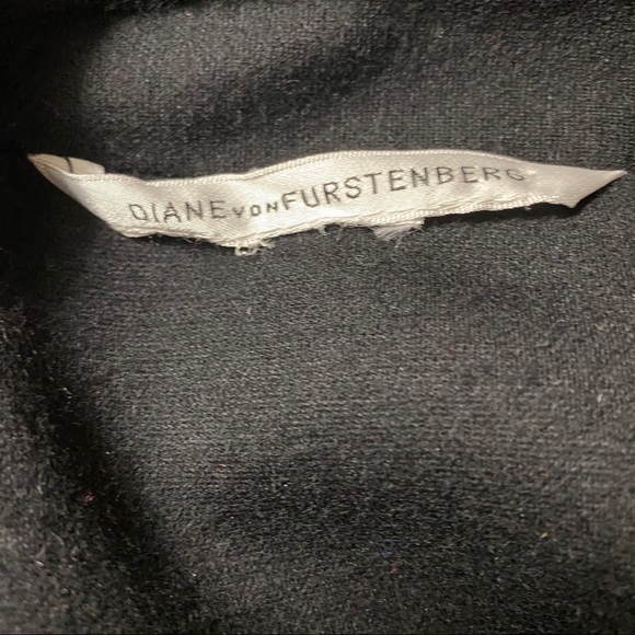 DIANE VON FURSTENBERG JACKET BLAZER BLACK DOUBLE BREASTED LOURDES SMALL FIT - Picture 10 of 14